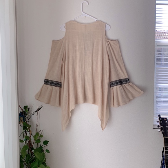 Bohemian Open Shoulder SleeveTops Size M - Picture 4 of 9